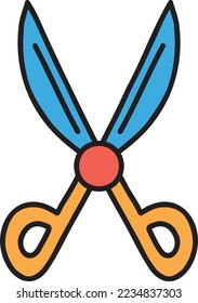 Hand Drawn scissors illustration isolated on background