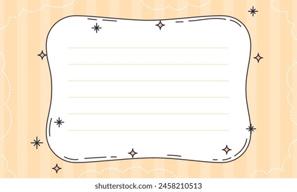hand drawn scrapbook notes and cards background.