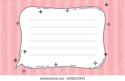 hand drawn scrapbook notes and cards background.