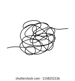 Hand drawn scrawl sketch