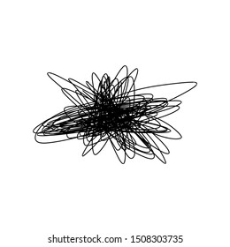Hand drawn scrawl sketch. Abstract scribble,New Brush Pencil Line,white background