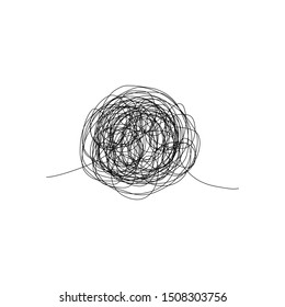 Hand drawn scrawl sketch. Abstract scribble,New Brush Pencil Line,white background