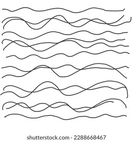 Hand drawn scrawl sketch. Freehand vector line drawing. Scribble texture vector abstract scribbles, chaos curve strokes. Vector pattern.