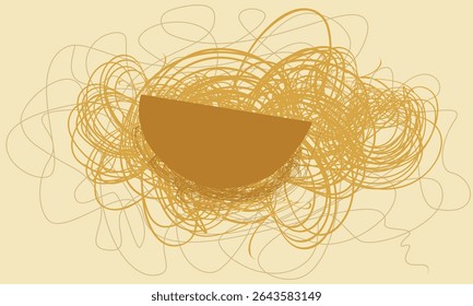 Padrão de rabisco de linha de esboço desenhado à mão caótico. Palhaço de desenho manual, linhas caóticas aleatórias. Lápis lápis lápis lápis textura marcador textura arte abstrata fundo..eps8