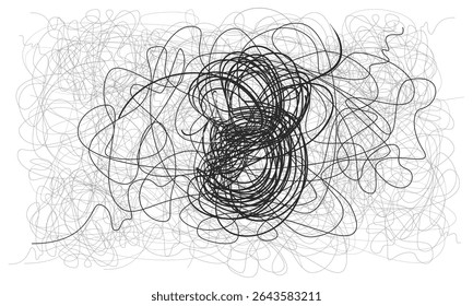 Padrão de rabisco de linha de esboço desenhado à mão caótico. Lápis lápis lápis lápis textura marcador textura arte abstrato fundo, linhas caóticas aleatórias. Desenho a mão rabisco clew.eps8