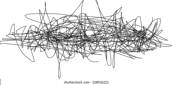 Hand drawn scribble