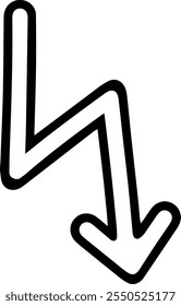 handgezeichnete Scribble-Pfeile für Navigations- und Richtungssymbole