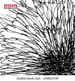 Hand Drawn Scribble background, vector design element