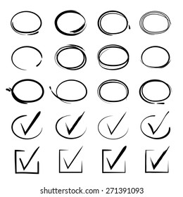 hand drawn scribble circles, black hand drawn circles