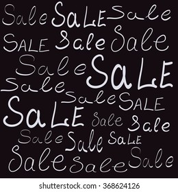 hand drawn scribble "sale"