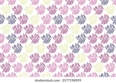 Hand drawn scribble seamless pattern vector print design. Abstract doodle wallpaper. Grunge scribble texture background. Modern endless ink doodle. Cloth canvas print.