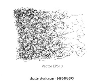 hand drawn scribble sketch background. Vector set