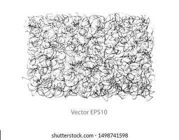 hand drawn scribble sketch background. Vector set