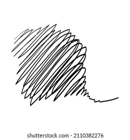 hand drawn scribble sketch circle object. Tangled grungy round scribble. isolated on white background. doodle vector illustration
