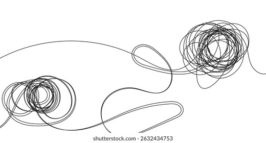 objeto de círculo de esboço desenhado à mão. Rabisco redondo grungy emaranhado. isolado no fundo branco