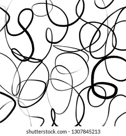 Hand drawn scribble sketch lines object on white background. Vector artistic print wallpaper