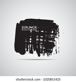Hand drawn scribble symbols isolated on white background. Doodle style sketched Elements. Ink blots. Vector Grunge Brushes Stroke . Circle Frame. Logo Design .