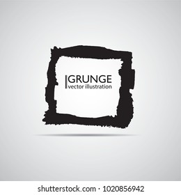 Hand drawn scribble symbols isolated on white background. Doodle style sketched Elements. Ink blots. Vector Grunge Brushes Stroke . Circle Frame. Logo Design .