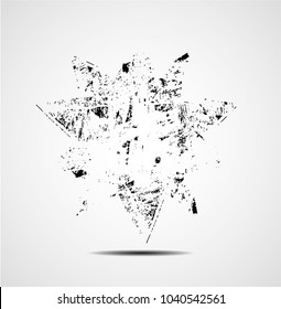 Hand drawn scribble symbols isolated on white background. Doodle style sketched Elements. Ink blots. Vector Grunge Brushes Stroke . star Frame.