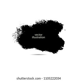 Hand drawn scribble symbols isolated on white background. Doodle style sketched Elements. Ink blots. Vector Grunge Brushes Stroke . Circle Frame. Logo Design .