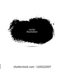 Hand drawn scribble symbols isolated on white background. Doodle style sketched Elements. Ink blots. Vector Grunge Brushes Stroke . Circle Frame. Logo Design .