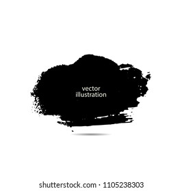 Hand drawn scribble symbols isolated on white background. Doodle style sketched Elements. Ink blots. Vector Grunge Brushes Stroke . Circle Frame. Logo Design .