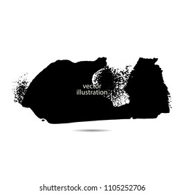 Hand drawn scribble symbols isolated on white background. Doodle style sketched Elements. Ink blots. Vector Grunge Brushes Stroke . Circle Frame. Logo Design .