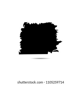 Hand drawn scribble symbols isolated on white background. Doodle style sketched Elements. Ink blots. Vector Grunge Brushes Stroke . Circle Frame. Logo Design .
