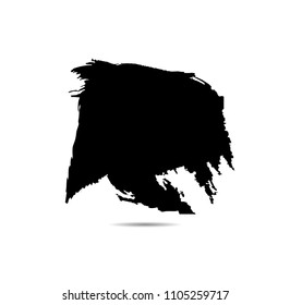 Hand drawn scribble symbols isolated on white background. Doodle style sketched Elements. Ink blots. Vector Grunge Brushes Stroke . Circle Frame. Logo Design .

