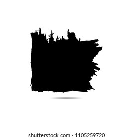 Hand drawn scribble symbols isolated on white background. Doodle style sketched Elements. Ink blots. Vector Grunge Brushes Stroke . Circle Frame. Logo Design .
