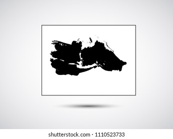 Hand drawn scribble symbols isolated on white background. Doodle style sketched Elements. Ink blots. Vector Grunge Brushes Stroke . Circle Frame. Logo Design
