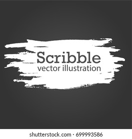 Hand drawn scribble symbols isolated on white background. Doodle style sketched Elements. Ink blots. Vector Grunge Brushes Stroke . Circle Frame. Logo Design .