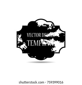 Hand drawn scribble symbols isolated on white background. Doodle style sketched Elements. Ink blots. Vector Grunge Brushes Stroke . Circle Frame. Logo Design .