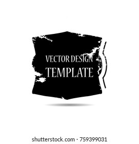 Hand drawn scribble symbols isolated on white background. Doodle style sketched Elements. Ink blots. Vector Grunge Brushes Stroke . Circle Frame. Logo Design .