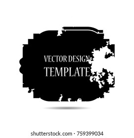 Hand drawn scribble symbols isolated on white background. Doodle style sketched Elements. Ink blots. Vector Grunge Brushes Stroke . Circle Frame. Logo Design .