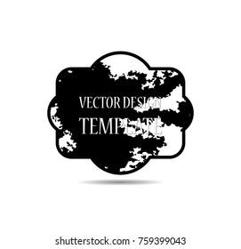 Hand drawn scribble symbols isolated on white background. Doodle style sketched Elements. Ink blots. Vector Grunge Brushes Stroke . Circle Frame. Logo Design .
