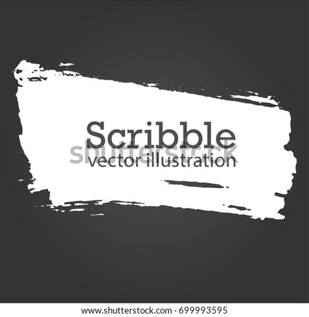 Hand drawn scribble symbols isolated on white background. Doodle style sketched Elements. Ink blots. Vector Grunge Brushes Stroke . Circle Frame. Logo Design .