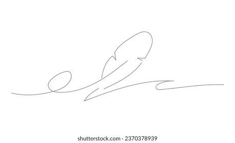 hand drawn scribbles in the form of a feather pen