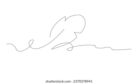 hand drawn scribbles in the form of a feather pen