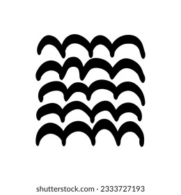 Hand drawn scribbles vector. Doodle, ink brush shapes, random chaotic lines. Charcoal pencil curly lines and squiggles, wide strokes. Black pencil sketches, drawings.