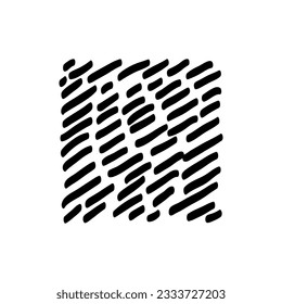 Hand drawn scribbles vector. Doodle, ink brush shapes, random chaotic lines. Charcoal pencil curly lines and squiggles, wide strokes. Black pencil sketches, drawings.