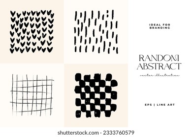 Hand drawn scribbles vector set. Doodle, ink brush shapes, random chaotic lines. Charcoal pencil curly lines and squiggles, wide strokes. Black pencil sketches, drawings.