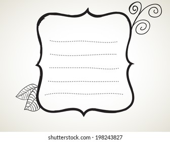 Desplazamiento dibujado a mano - Decorativo