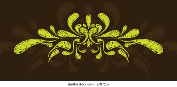 hand drawn scroll (series 5)(ALL VECTOR)