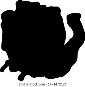 Hand Drawn sea corals doodle. Sketch style icon. Marine underwater plants weeds and animals. Isolated on white background. Flat design. Vector illustration.