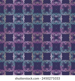  Hand drawn seamless abstract pattern from tiles.  Azulejos tiles patchwork. Portuguese and Spain decor.