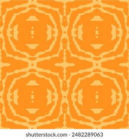  Hand drawn seamless abstract pattern from tiles. Decorative ornament in retro vintage design style. 