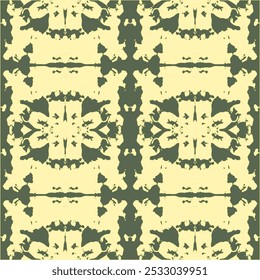  Dibujado a mano sin patrón abstracto de azulejos. 1970 Texturas estéticas con ondas fluidas