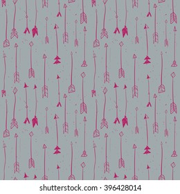 Hand Drawn seamless arrow pattern