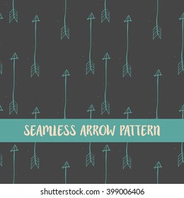 Hand Drawn Seamless Arrow Pattern